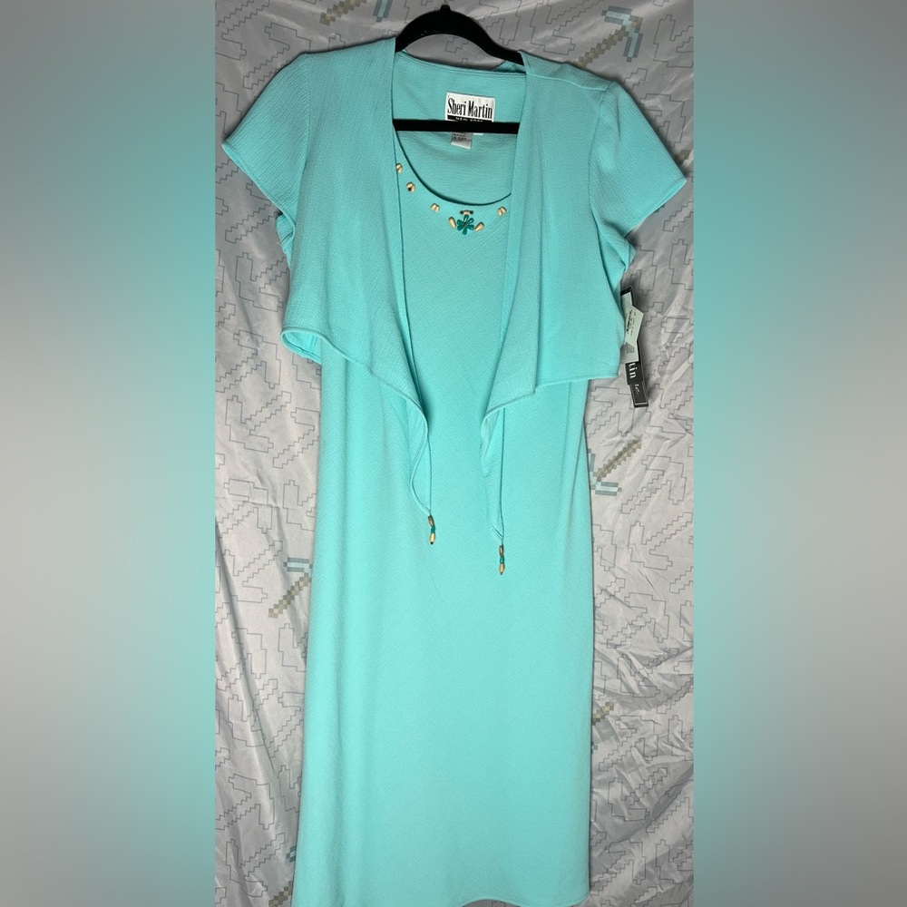 Sheri Martin Aqua Textured Garment